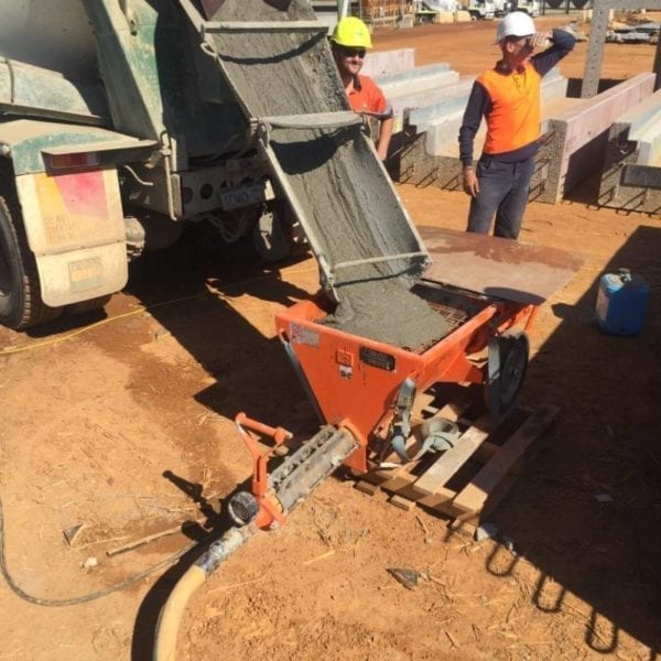 Agitator Pump on active worksite. Rent this agitator in Perth